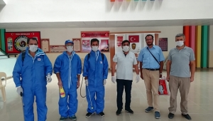 Dinar Toki Okulları Dezenfekte Edildi.