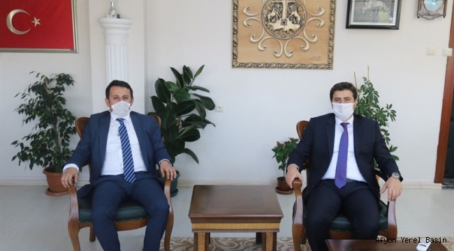 MUTLU ŞAHİN,DOĞANOĞLU' NU ZİYARET ETTİ.
