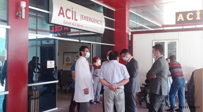 Sağlık İl Müdürü Korkmaz Covid Bölümlerini ziyaret etti
