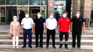 SAĞLIK MÜDÜRLÜĞÜ İLÇE HASTANELERİNİ ZİYARET ETTİ.