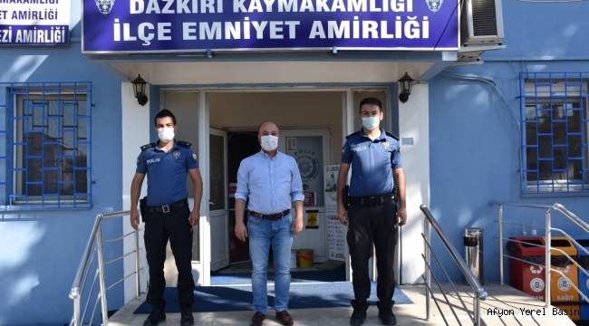 TAYLAN, İLÇE EMNİYET AMİRİNİ ZİYARET ETTİ.