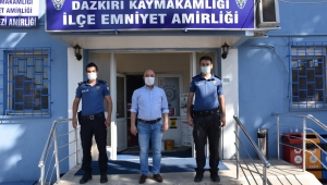TAYLAN, İLÇE EMNİYET AMİRİNİ ZİYARET ETTİ.