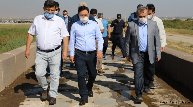 Vali Gökmen Çiçek Kırkgöz Köprüsü’nde İncelemelerde Bulundu