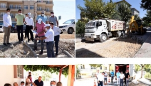 ZEYBEK BAŞKAN ÇALIŞMALARI YERİNDE İNCELEDİ.