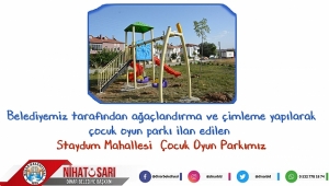 Dinar İlçesine yeni çocuk oyun parkları kazandırıyoruz