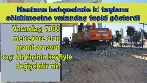  Hastanenin Parke Taşının Sökülmesine Tepki