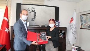 KONYA BASIN İLAN KURUMU ŞUBE MÜDÜRÜNDEN MÜNİRE BURCU'YA ZİYARET 