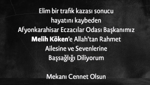 Milletvekili Eroğlundan Taziye Mesajı 