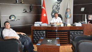 Orman İşletme Müdürü Akoğlanoğlu’ndan Başkan Sarı’ya İade-i Ziyaret