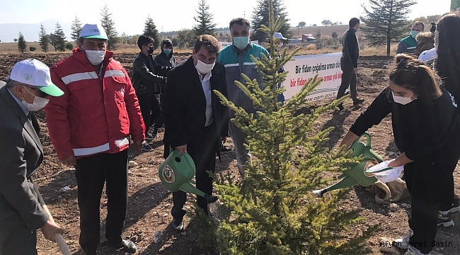 Dinar'da Milli Ağaçlandırma Günü etkinliği düzenlendi