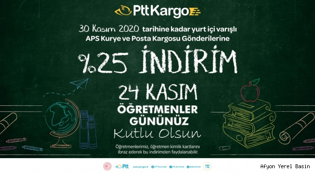 PTT’DEN ÖĞRETMENLER GÜNÜ’NE ÖZEL İNDİRİM SÜRPRİZİ