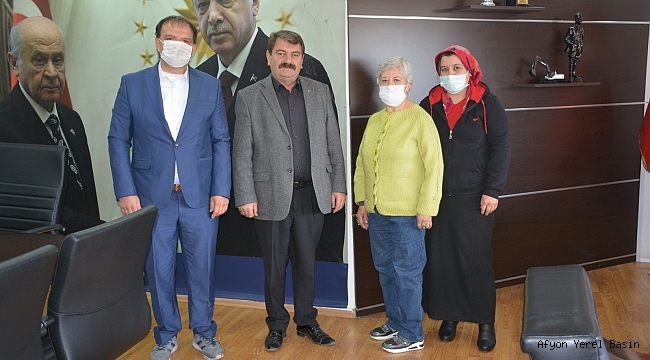 Dinarlı Hayvan severlerden Başkan Sarı’ya Ziyaret