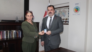 İbrahim Kayar'dan, Münire Burcu'ya Nezaket Ziyareti