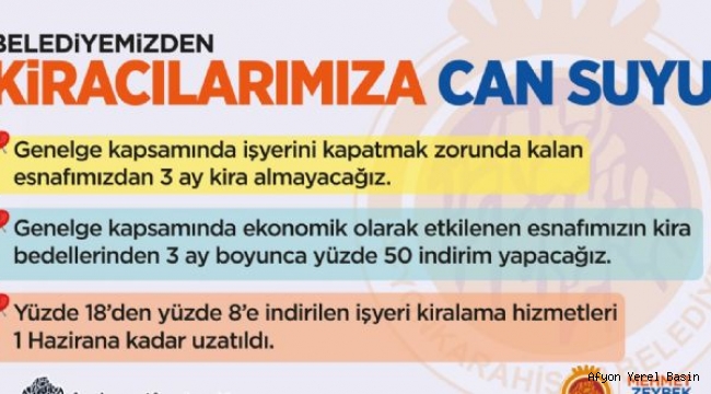 KİRACILARIMIZA CANSUYU BELEDİYE´DEN