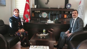 Münire Burcu’ya Erkan Tanyeri nezaket ziyaretinde bulundu