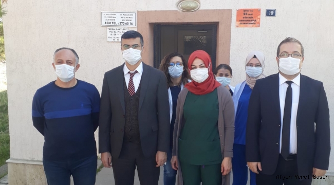 Sağlık Müdürü Uzm.Dr.Serhat Korkmaz'ın İhsaniye Ziyareti