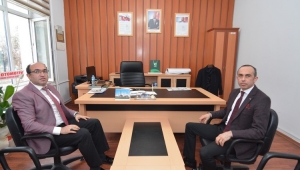 BAŞKAN MUSTAFA ÇÖL’DEN İLÇE MİLLİ EĞİTİM MÜDÜRÜNE ZİYARET