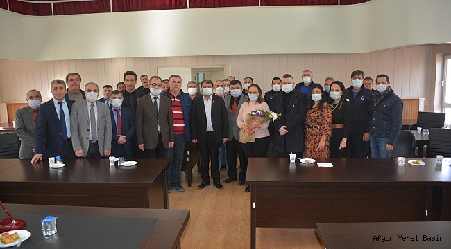 Belediye personelinden Başkan Sarı'ya yeni yıl ziyareti