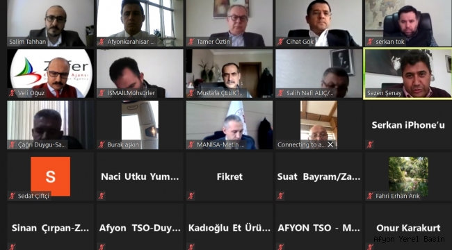 GIDA SEKTÖRÜ ORTAK TOPLANTISI YAPILDI