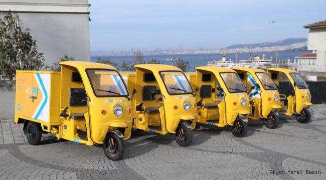 PTT’NİN ÇEVRE DOSTU, ELEKTRİKLİ ARAÇLARI ADALAR'DA HİZMETE BAŞLADI