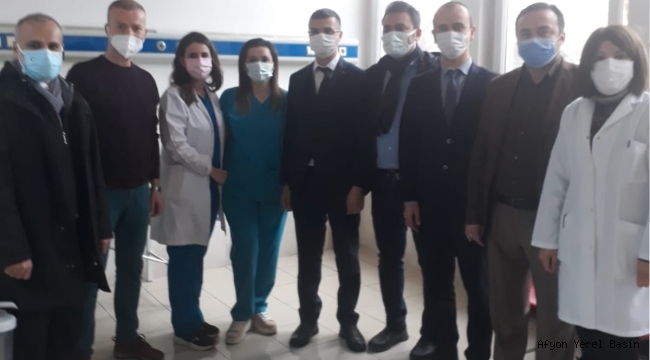 Sağlık Müdürü Uzm.Dr.Serhat Korkmaz AFSÜ Aşılama Birimini Ziyaret Etti