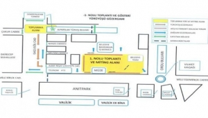 Toplantı yerleri ve yürüyüş güzergahları açıklandı