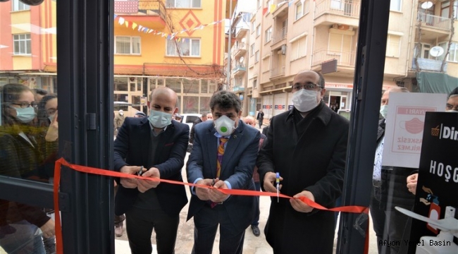 BAŞKAN MUSTAFA ÇÖL İŞ YERİ AÇILIŞINA KATILDI