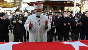 Dinar'da Kıbrıs Gazisi Cengiz Kartal Askeri Törenle Uğurlandı