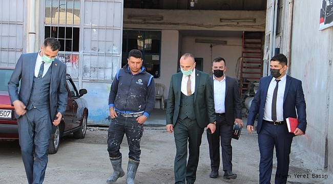 Dinar Esnaf ve Sanatkarlar Odasından Dinar Sanayi Esnaflarına Ziyaret