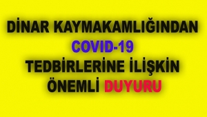 Dinar Kadılar Köyünde Koronavirüs Arttı