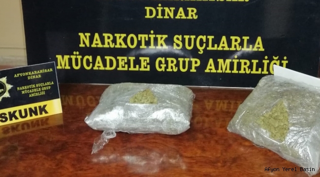 UYUŞTURUCU MADDE İLE BİRLİKTE 4 KİŞİ GÖZALTINA ALINDI..