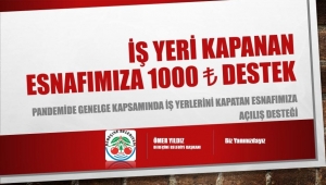 Dereçine Belediyesinden Esnafa 