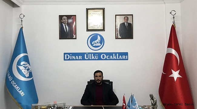 Dinar Ülkü Ocağı Başkanı Ertuğrul Çetin'den Başsağlığı Mesajı