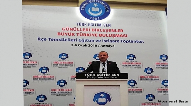 Türk Eğitim Sen Dinar İlçe Temsilcisi İsmail Gökçay'dan Başsağlığı Mesajı