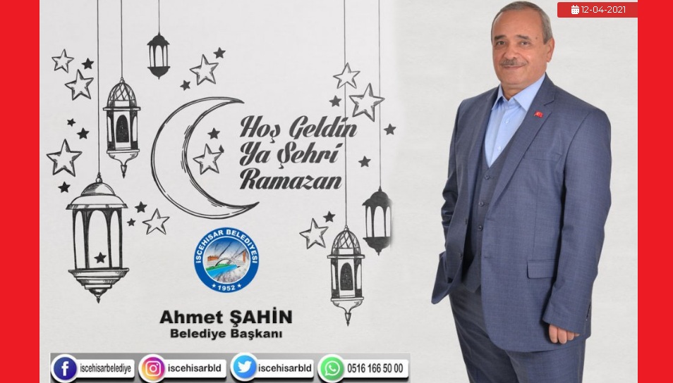 Başkan Şahin’den, Ramazan Ayı Mesajı