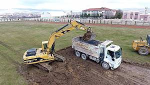 İscehisar İlçe Stadı Yenileme Çalışmaları Başladı