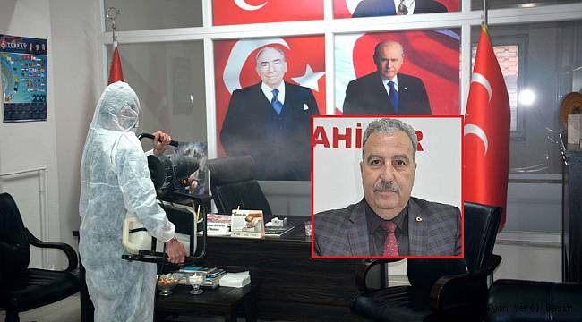 MHP İl Başkanlığına rutin dezenfekte işlemi yapıldı..