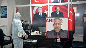 MHP İl Başkanlığına rutin dezenfekte işlemi yapıldı..