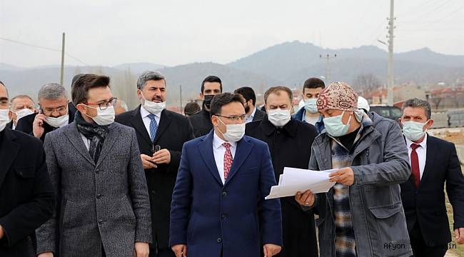 Vali Çiçek, Ayazini ve Emre Gölü'nde Devam Eden Çalışmaları İnceledi