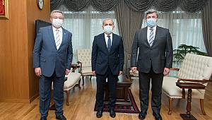 Yurdunuseven ve Özkaya'dan SGK Başkanı Yılmaz'a ziyaret