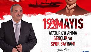 Başkan Şahin'den 19 Mayıs Atatürk'ü Anma, Gençlik ve Spor Bayramı Mesajı