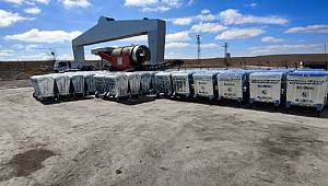 ÇEVRE HİZMETLERİ BİRLİĞİNDEN ÜYE BELEDİYELERİNE KONTEYNER DESTEĞİ