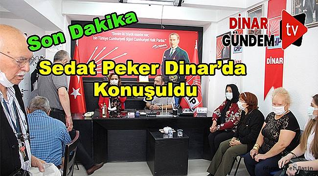 Dinar’da Hilmi Çalışkan Mv. Burcu Köksal’a Sedat Peker’i Sordu