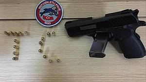 RUHSATSIZ TABANCA İLE YAKALANDILAR 