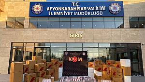 ÇAY İLÇESİNDE DURDURULAN ARAÇ'DA YAKANADI.!