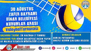 Dinar Belediyesi Voleybol Turnuvası düzenleyecek