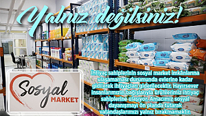 Emirdağ 'da 'Sosyal Market' hizmete girdi