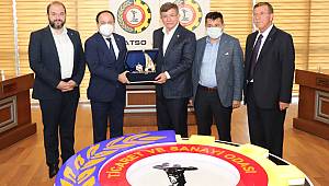 GELECEK PARTİSİ GENEL BAŞKANI DAVUTOĞLU, ATSO’YU ZİYARET ETTİ