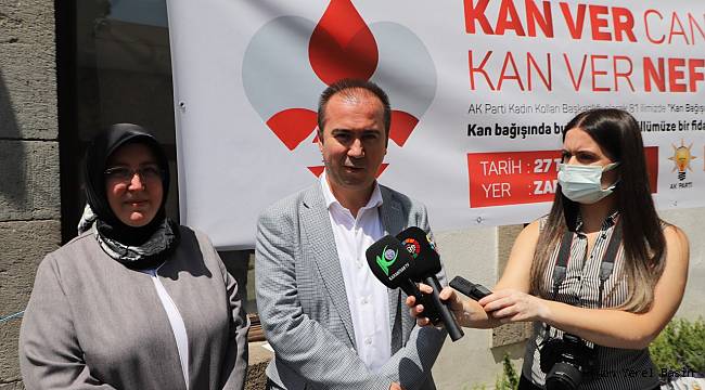 AK Kadınlar Kızılay'a kan bağışında bulundu