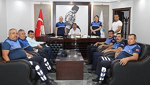 Belediye Personellerinden Başkan Sarı’ya Bayram ziyareti